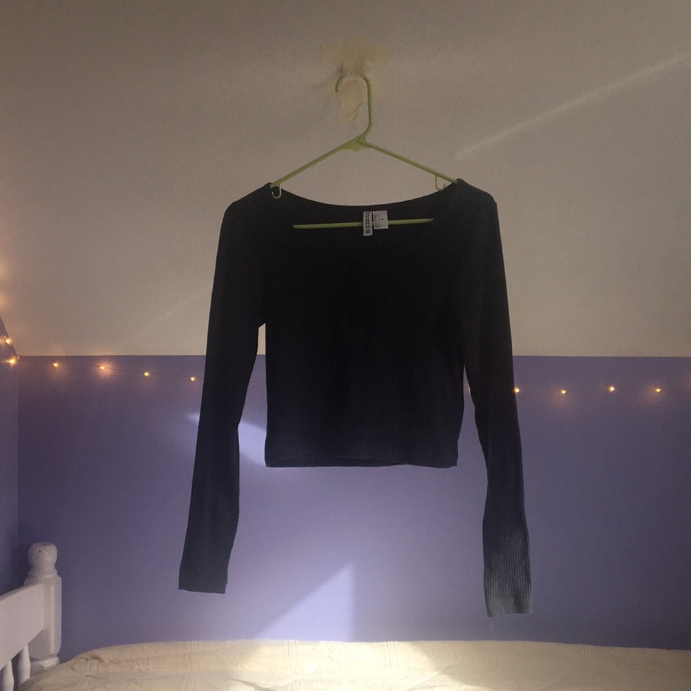 Long sleeved, crop top